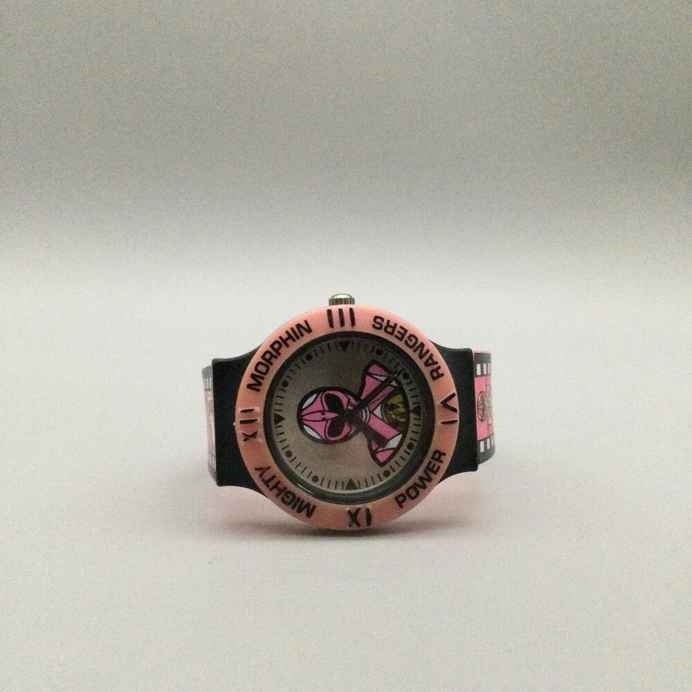 Vintage Mighty Morphin Power Rangers Girls Watch 33mm Pink Ranger 94 New Battery